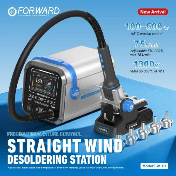 FORWARD FW-G1 Straight Wind Desoldering Station – 1300W High Power Hot Air Tool for Mobile Repair