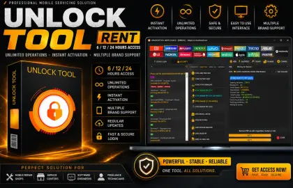 Unlock Tool Rent – Get Unlock Tool 6/12/24 Hours Access License at Lowest Price (Instant Activation)